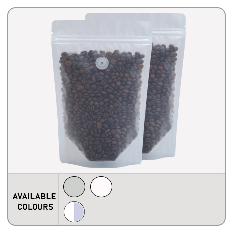 Both Side Transparent Stand Up Pouches With Valve