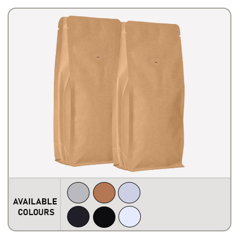 Flat Bottom Pouches No Zipper With Valve