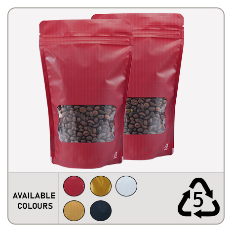 Recyclable Stand Up Pouches With Rectangle Window