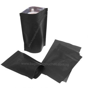 Kraft Paper Stand Up Pouches With Valve