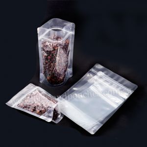 Both Side Transparent Stand Up Pouches with Zipper