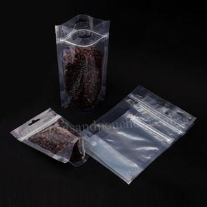 Both Side Transparent Stand Up Pouches with Zipper