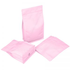 Recyclable Flat Bottom Pouch With Normal Zipper