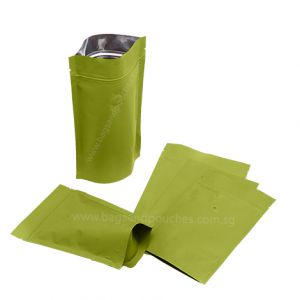 Kraft Paper Stand Up Pouches With Valve