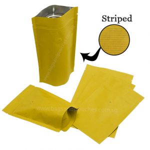 Kraft Paper Stand Up Pouches With Valve
