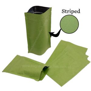 Kraft Paper Stand Up Pouches With Valve