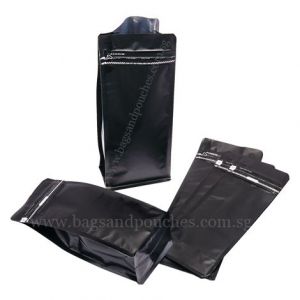 Flat Bottom Pouches Tear Off Zipper
