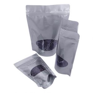 Stand Up Pouches With Oval Window
