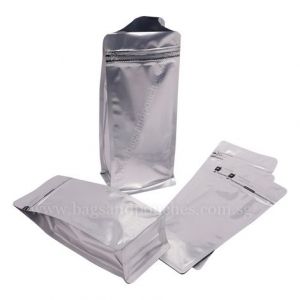 Flat Bottom Pouches Tear Off Zipper