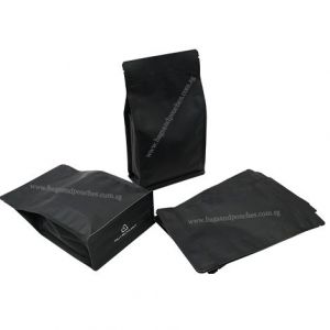 Recyclable Flat Bottom Pouch With Normal Zipper