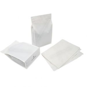 Recyclable Flat Bottom Pouch With Normal Zipper