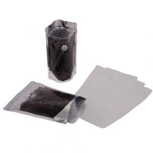 Stand Up Pouch with Zipper & Valve for Coffee Packaging