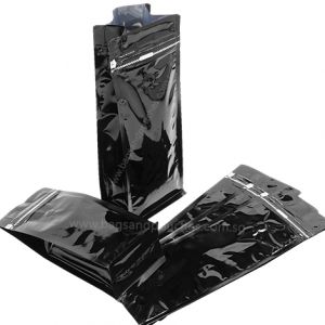 Flat Bottom Pouches Tear Off Zipper & Valve