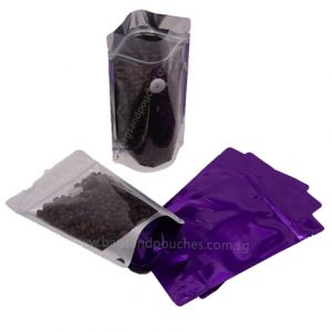 Stand Up Pouch with Zipper & Valve for Coffee Packaging