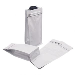 Flat Bottom Pouches Tear Off Zipper & Valve