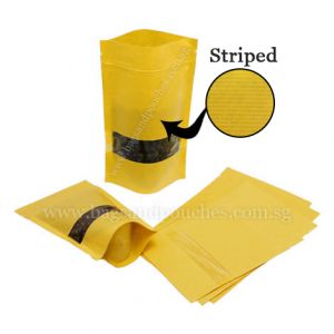 Stand Up Pouches With Rectangle Window