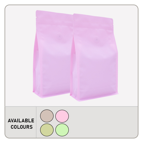 Recyclable Flat Bottom Pouch With normal zipper and valve